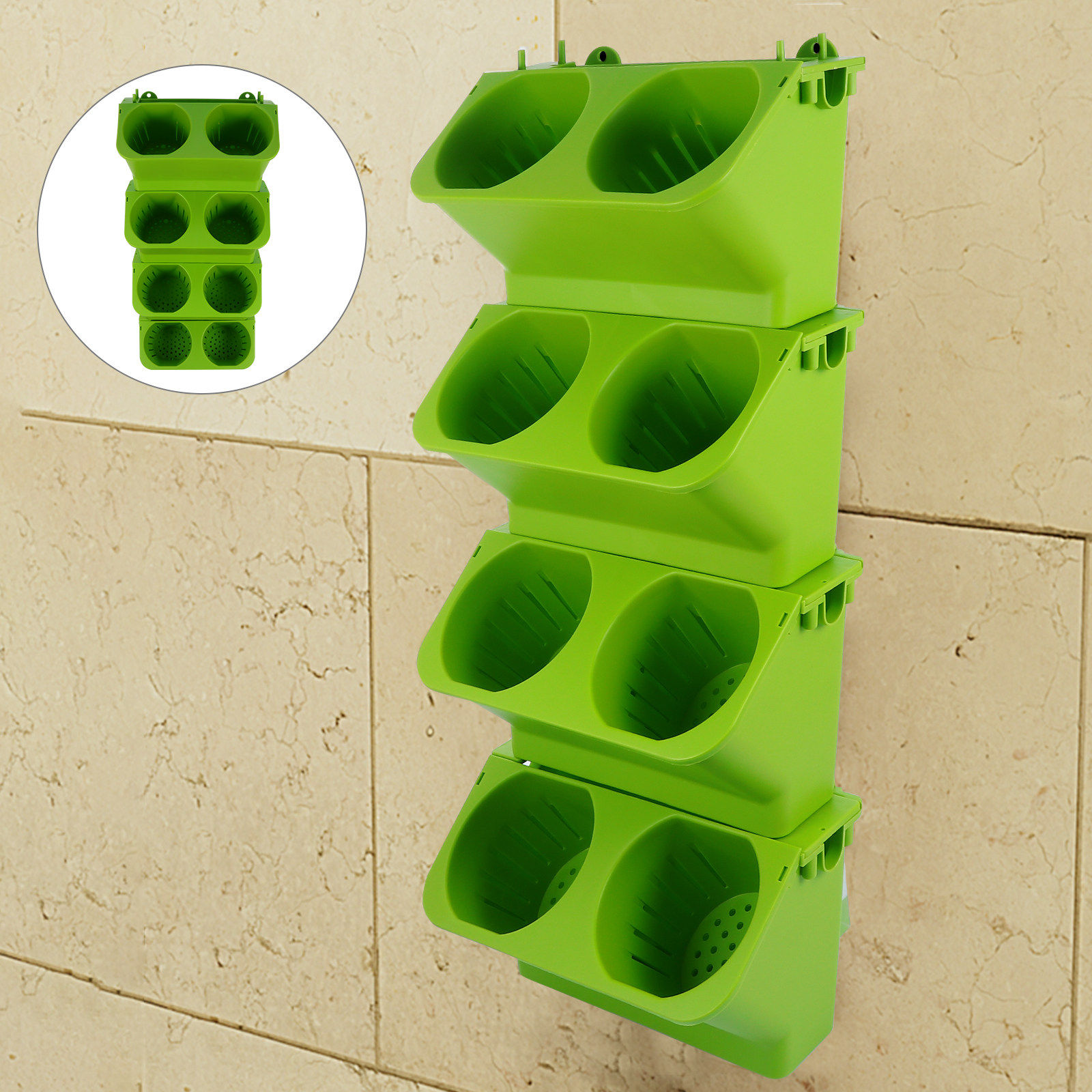 4Pcs Vertical Wall Planter Set - Self-Watering Planter review and price